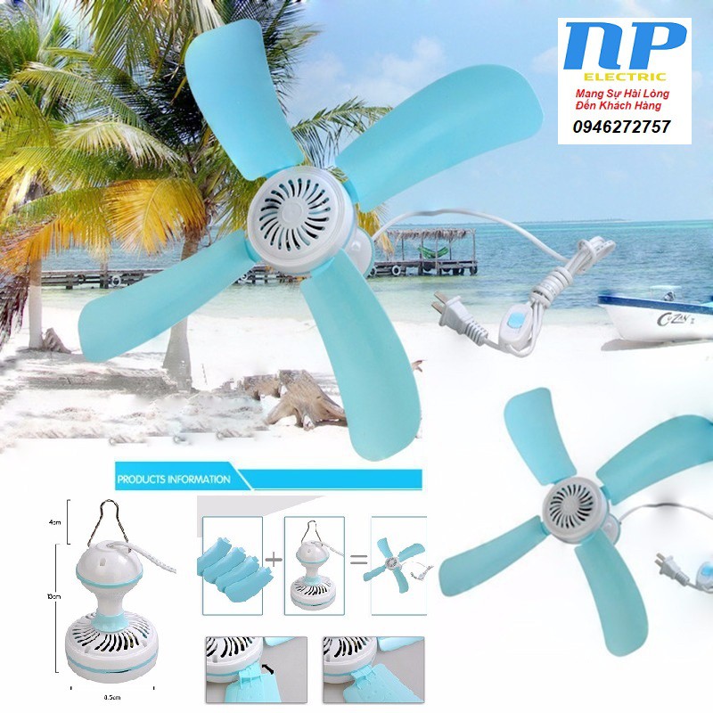 [GIÁ HỦY DIỆT] QUẠT TRẦN MINI 4 CÁNH - SẢI CÁNH 26CM - 12W