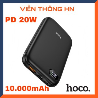 Pin sạc dự phòng sạc nhanh 10000 mah pd 20w qc3.0 Hoco T2 3 cổng input output nhỏ gọn tiện lợi có led hiển thị