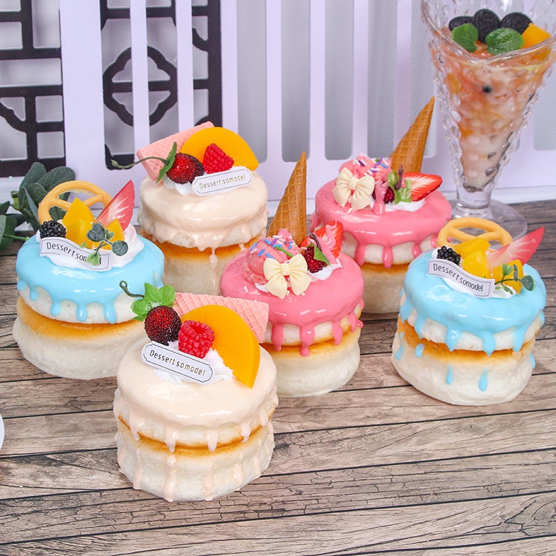 Mô HìNh BáNh Kem TráI Cây MềM MạI Trang Trí