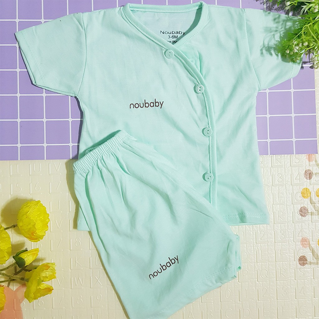 Bộ cộc tay NOUBABY cotton đẹp cho bé trai bé gái