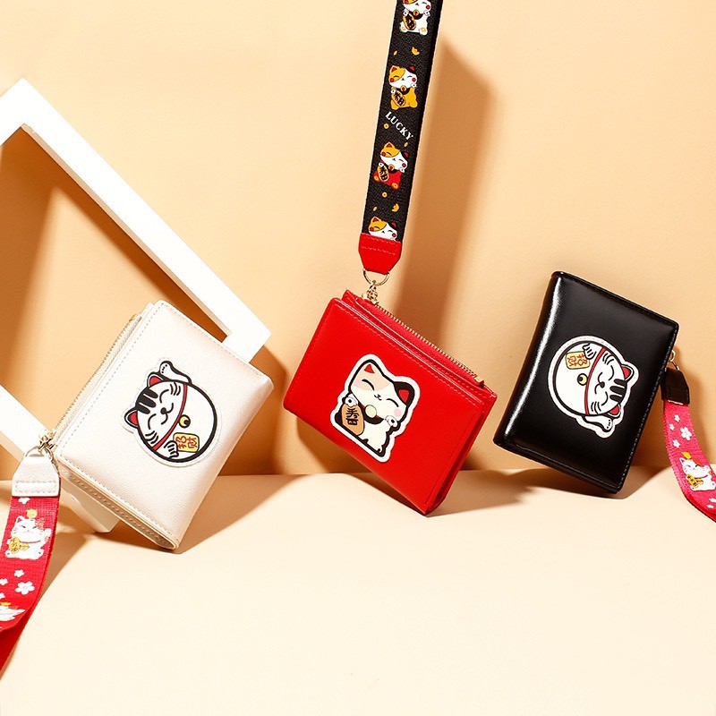 VÍ ĐỰNG TIỀN MINI LUCKY CAT TAOMICMIC THẦN TÀI MAY MẮN, PHÁT TÀI NHIỀU MẪU, VÍ MINI NỮ