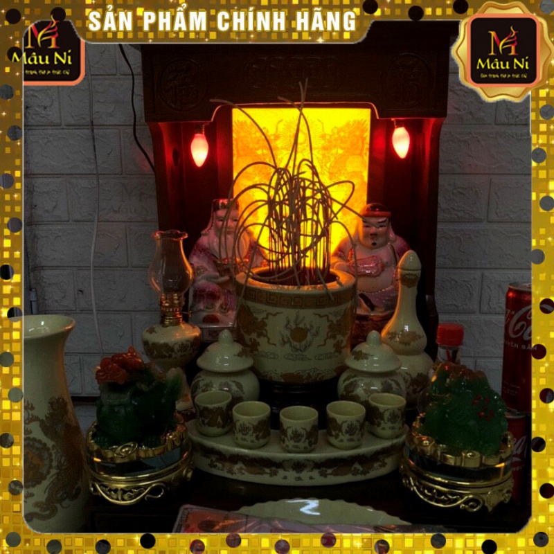 BÀI VỊ THẦN TÀI THỔ ĐỊA khai trương phát tài - tranh trúc chỉ in MÂU NI- hàng đẹp