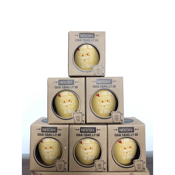 LY SỨ CAO CẤP NESCAFE I LOVE YOU TRÁI TIM BAY BAY