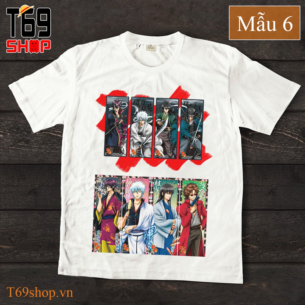 Áo thun anime Gintama (Có nhiều mẫu)