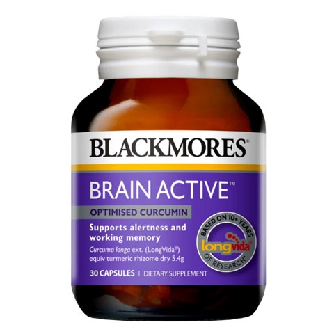 Blackmores Brain Active - Hỗ trợ cải thiện sự tỉnh táo và trí nhớ, tăng tập trung, giảm mệt mỏi, đau nửa đầu (30 viên)