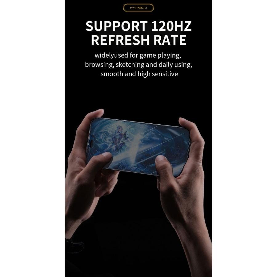 Miếng dán cường lực mờ, chống vân tay Mipow Kingbull HD dành cho iPhone 14/14+/14 Pro/ 14 Promax - Hàng chính hãng