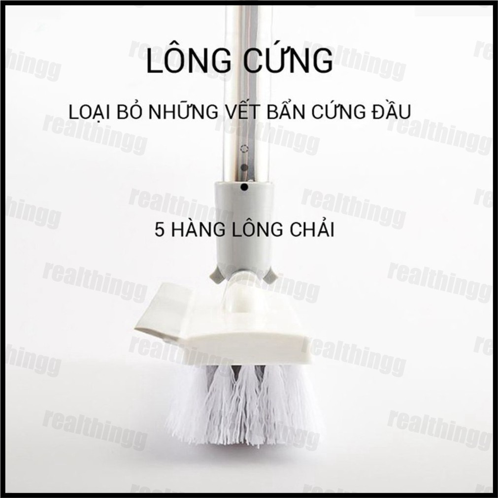 Chổi lau sàn chà sàn thông minh, chổi gạt nước quét gạch 2 đầu tiện lợi - T2K Max