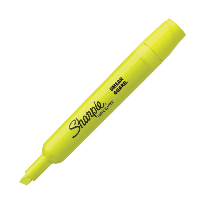 Bút dạ quang ngòi vát Sharpie Tank Highlighter – Yellow (Vàng)