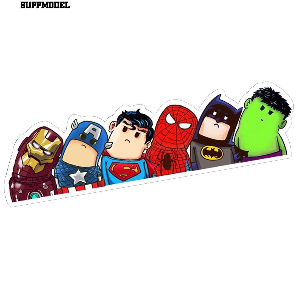 Miếng dán trang trí ô tô hoạt hình The Avengers sáng tạo