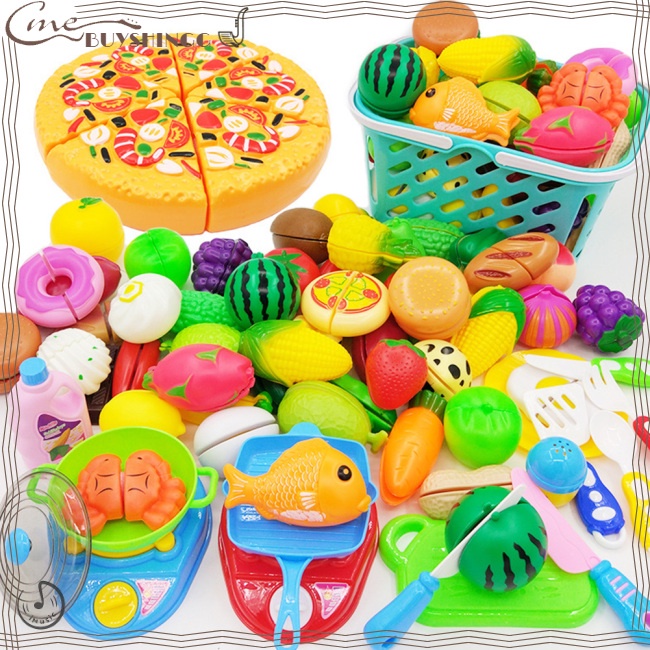 Set 30 Đồ Chơi Cắt Trái Cây Thú Vị Cho Bé