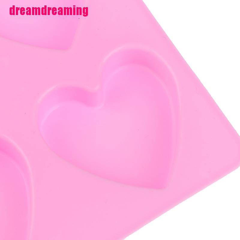 Khuôn Làm Xà Phòng Silicone Trái Tim 3d 4