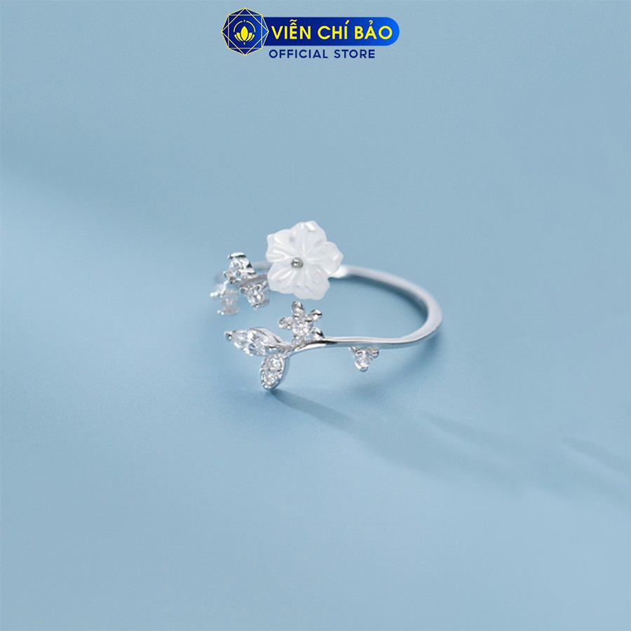 Nhẫn bạc nữ hoa Tigon chất liệu bạc 925 thời trang phụ kiện trang sức nữ thương hiệu Viễn Chí Bảo N000355x