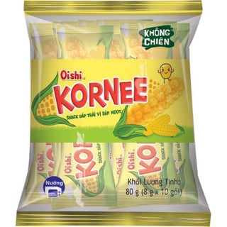 Snack Oishi KORNEE Vị Bắp Ngọt & Pho Mai 80gr