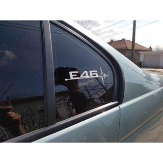 Sticker Dán Trang Trí Cửa Sổ Xe Hơi BMW E28 E30 E34 E36 E37 E38 E39 E39 E46 E60 E61 E62 E80 E90 E91