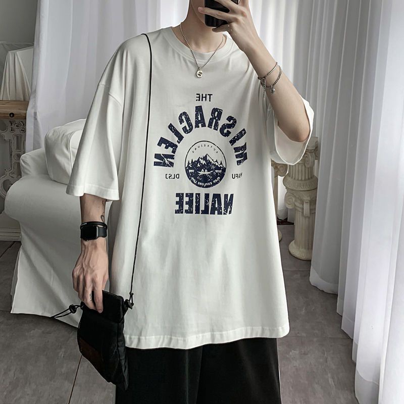 áo thun nam form rộng, áo nam unisex chất cotton tay lỡ siêu đẹp (đu size 28kg-90kg)
