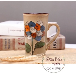 (ORDER) SET 4 CỐC SỨ PHONG CÁCH VINTAGE