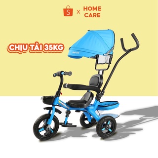 Xe Đẩy 3 Bánh Cao Cấp HomeCare Có Mái Che Kiểu Mới, Xe Đẩy Chắc Chắn, Tiện Lợi Chịu Tải Trọng 35KG