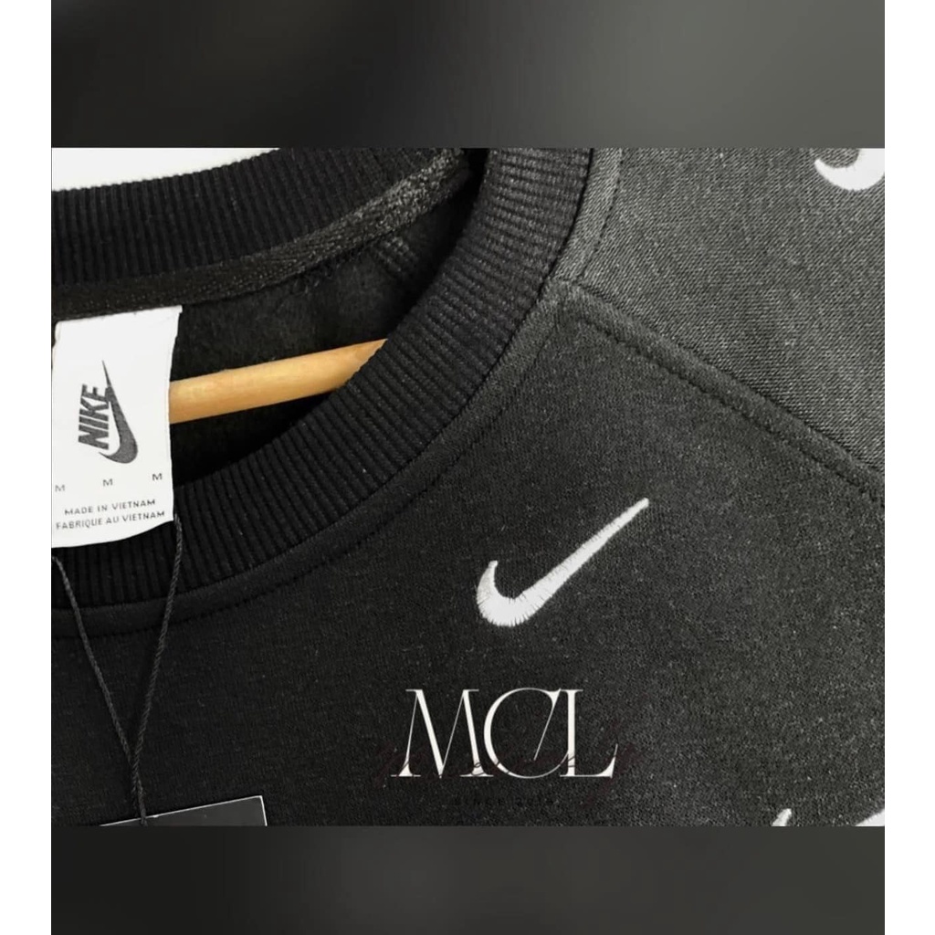 [ĐỘC QUYỀN] Áo Sweater Dài Tay Nỉ Bông Nike Logo Thêu Hot Trend - Vải tốt