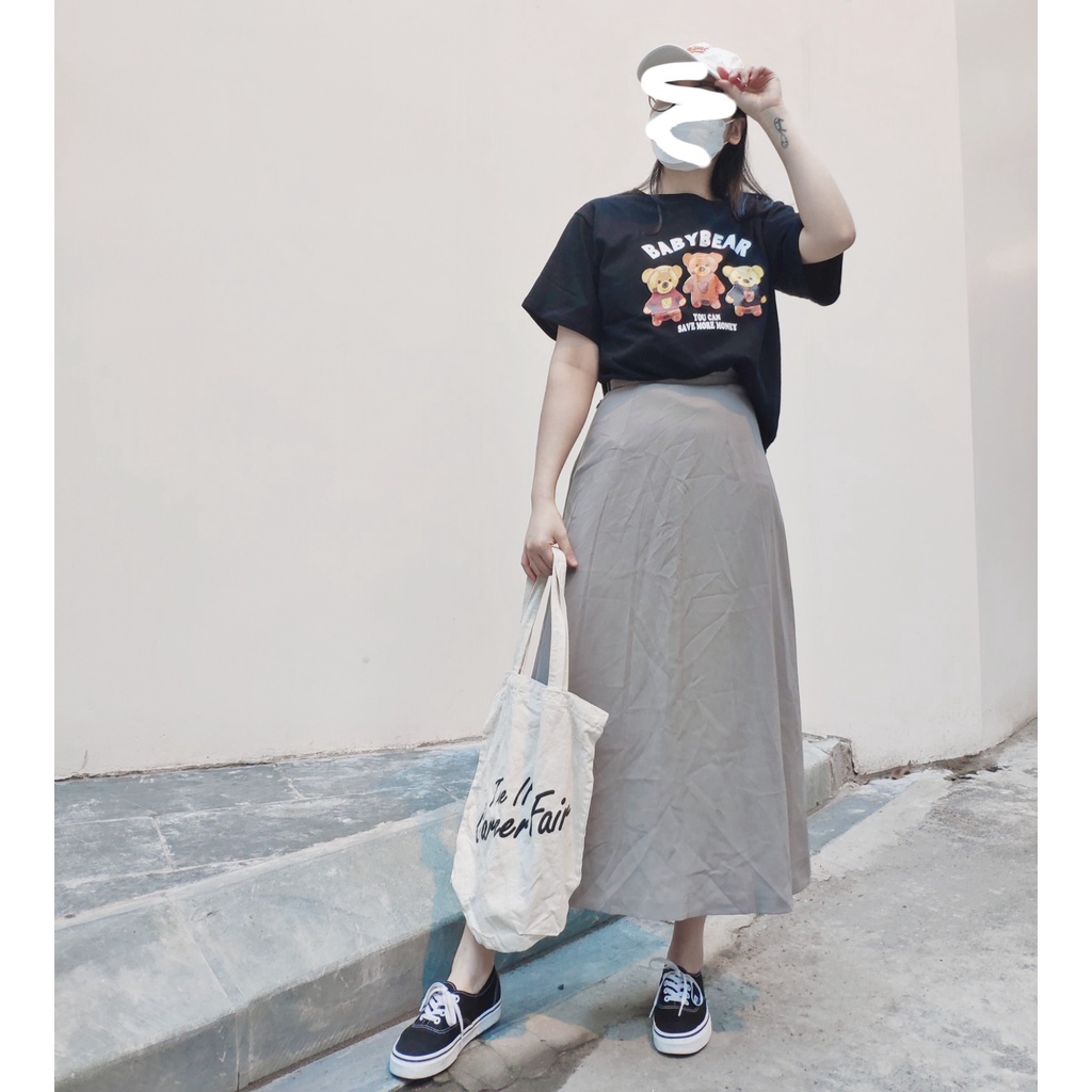 Áo phông unisex tay lửng Gấu Baby Bear đẹp hàng chuẩn Quảng Châu 3158 cao cấp thời trang nam nữ giá rẻ