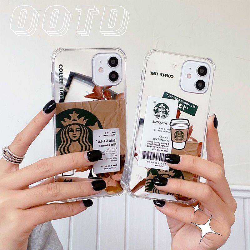 iPhone 11 Phone Case 12 Female XR Trendy 8plus iPhone X Transparent Xsmax Drop-Resistant 13 Silicone 76 Sets 14pro ZXAK