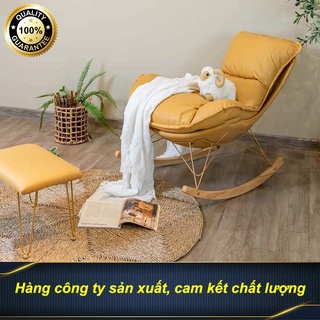 Ghế sofa thư giãn bập bênh đẹp, trẻ trung, chất lượng, tặng kèm đôn