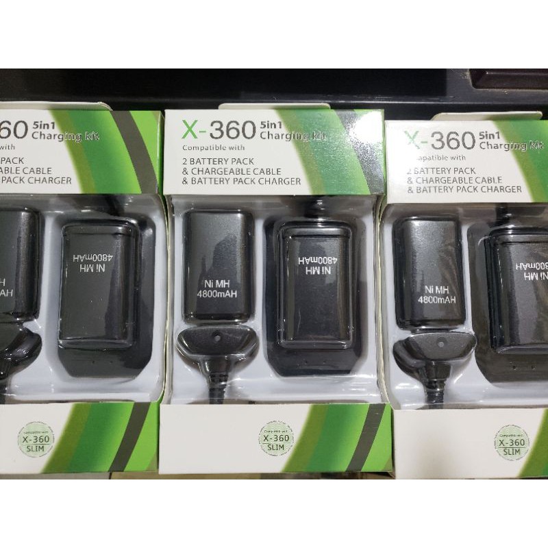 pin sạc xbox360 gồm 2 pin sạc và 1 dock sạc ngoài