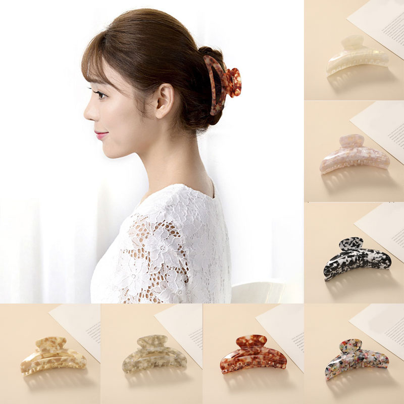 Kẹp Tóc Họa Tiết Hình Học 10cm Cho Nữ