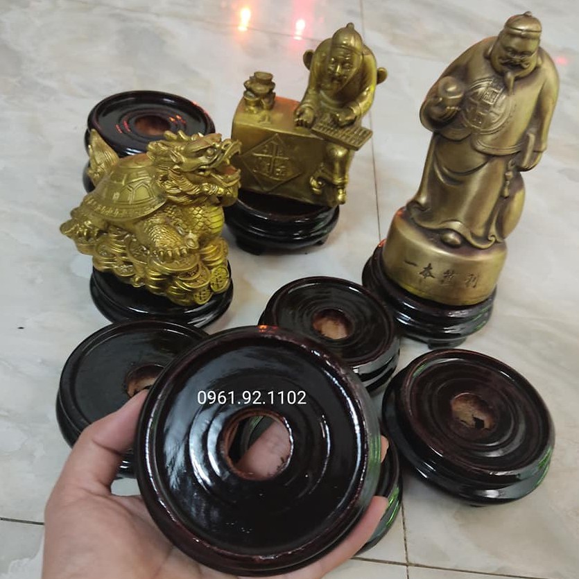 Đế gỗ hương kê bát nhang 12 cm và 13cm và 7.5cm