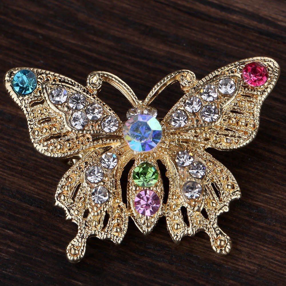 Trâm cài đính đá mạ vàng cho nữ