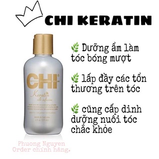 Dầu dưỡng tóc chi keratin silk infusion