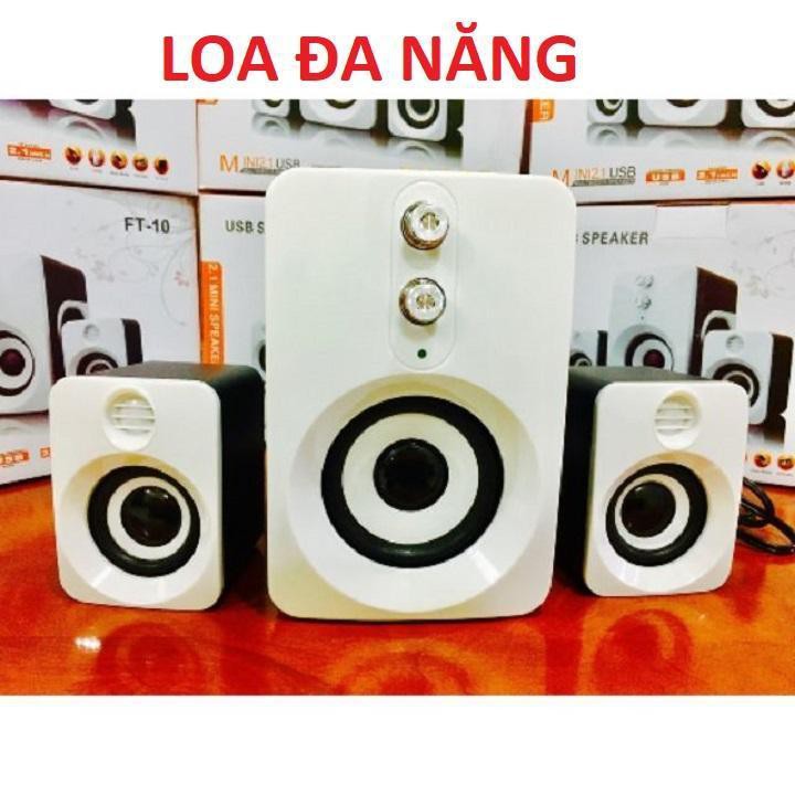 Loa mini 2.1 vi tính TREBLE sang trọng, chất âm hay, loa vi tính Q7 xuất sắc