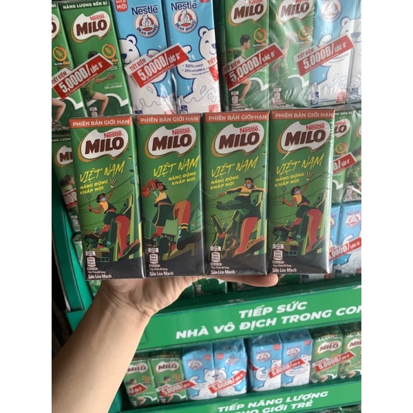 Lốc Sữa Milo 180ml Phiên Bản Giơi Hạn ( Date Mới Nhất )