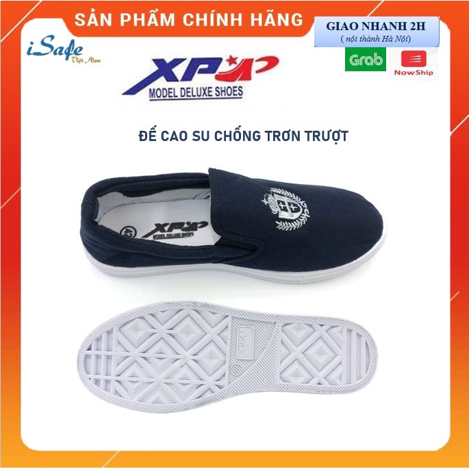 Giày thể dục nam nữ không dây đế cao su chống trơn trượt giá rẻ, giày lười XP cho công nhân nhà máy