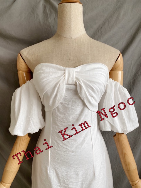 Đầm xoè cúp ngực tay bí | BigBuy360 - bigbuy360.vn