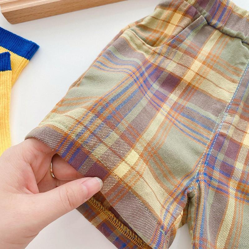 Set áo thun tay ngắn kèm quần short phong cách hàn quốc cho bé