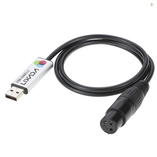 Lixada bộ điều hợp giao diện usb sang dmx đèn led dmx512 cho máy tính