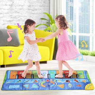 130x48cm Baby Musical Piano Play Mat Musical Toys with Different Instrument Tones Learning Toys