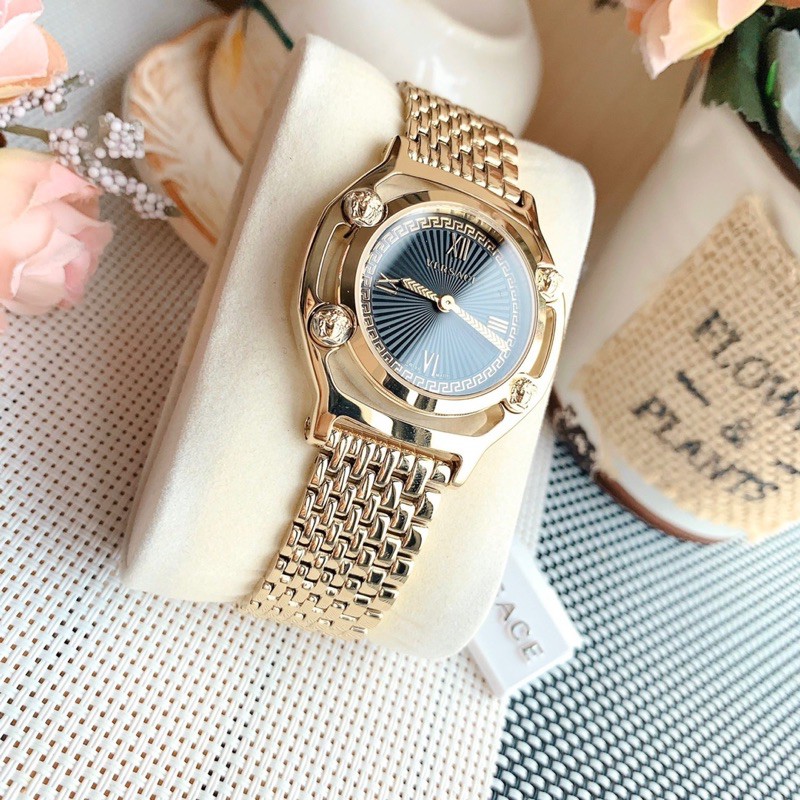 Đồng hồ nữ Vers-ace Medusa Frame Watch - Nổi bật và sang chảnh kiêu kỳ với vỏ gold  mặt đen