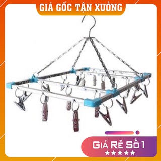 [Đại Hạ Giá]Móc dù vuông inox 20 kẹp loại sinh