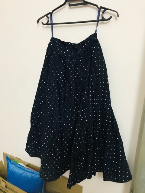 [Hình thật] Pass Chân váy xoè chấm bi Uniqlo Japan Nhật