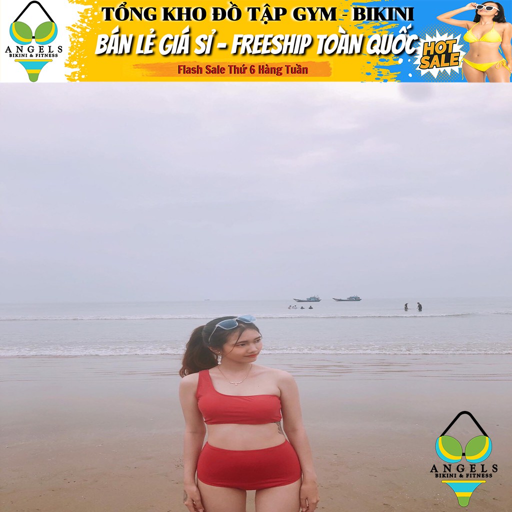 Bikini Bộ Đồ Bơi Hai Mảnh Lệch Vai Freesize BHV023 [ Giá Sỉ ] | BigBuy360 - bigbuy360.vn