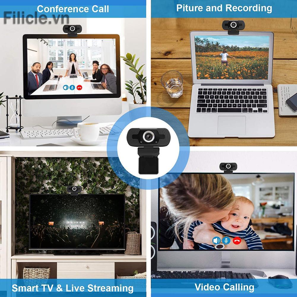 Webcam FILICLE 2MP 1080P Full HD 30fps tích hợp mic | WebRaoVat - webraovat.net.vn