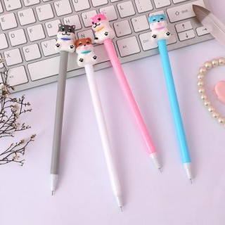bút chó shiba béo nguyên thân cute dễ thương viết gel