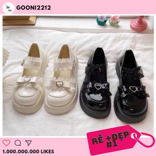  Giày maryjane giày sục lolita hoạ tiết nơ trái tim phong cách tiểu thư Nhật Bản thời trang dành cho nữ  kèm ảnh thật  