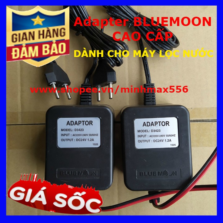 [GIÁ HỦY DIỆT] Bộ đổi nguồn máy lọc nước RO 24V BLUEMOON Cao Cấp | Đổi nguồn Adapter dành cho máy lọc nước 24V