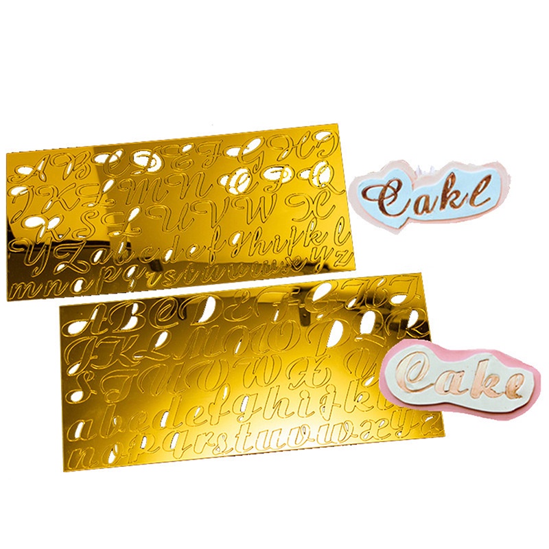 Khuôn Cắt Bánh Quy Hình Chữ Cái Bằng Acrylic Diy 3