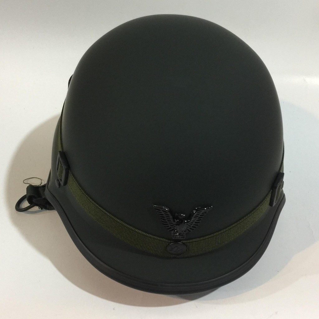 MŨ BẢO HIỂM KIỂU LÍNH ĐỨC ĐẠT CHUẨN CR-BẢO HÀNH 12 THÁNG