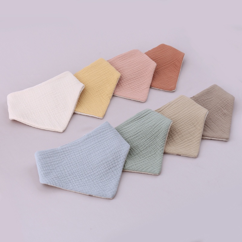 Yếm Ăn Cotton Mềm Mại Thấm Hút Tốt Cho Bé Sơ Sinh