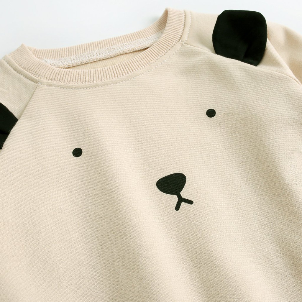 Set Trang Phục Sanlutoz Dài Tay Vải Cotton Họa Tiết Động Vật Cho Bé