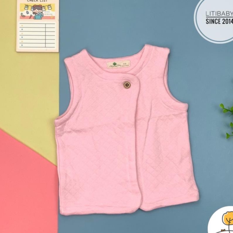Áo gile bé trai, bé gái LITIBABY trần trám 6m-5T
